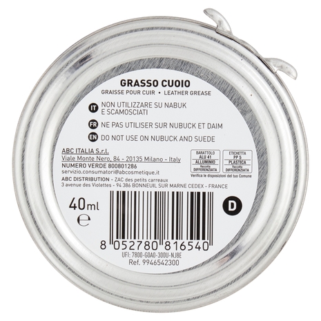 Shoes'Xpert Sport Grasso Cuoio 40 ml